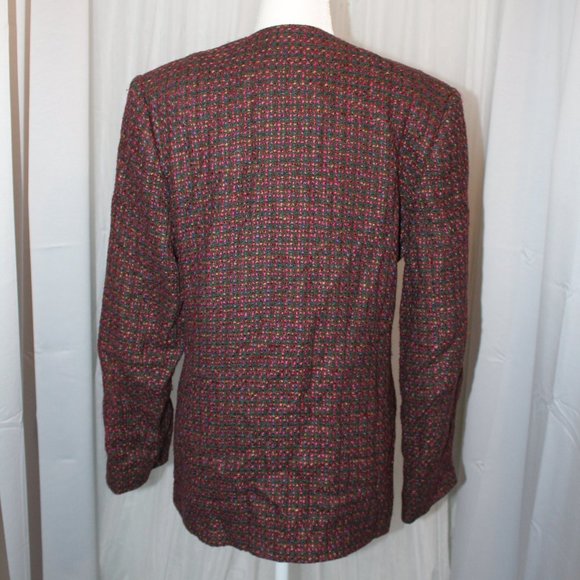 Country Suburbans Magenta Boucle Blazer - Picture 3 of 5